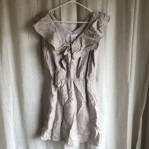 Beige BCBG ruffle dress